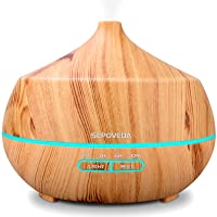 400ml Humidificador Ultrasónico-Difusor Aceites Esenciales de Aire con LED de 7 Colores Sin BPA-Difusor Aromaterapia…